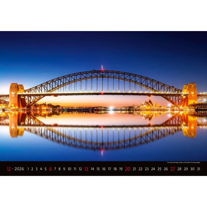 Kalendář Bridges, 2026 Kalendář Bridges, 2026