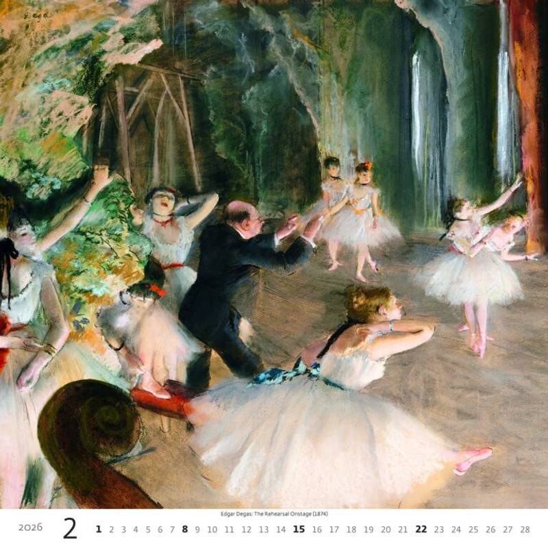 Kalendár Impressionizmus, 2026 Kalendár Impressionizmus, 2026