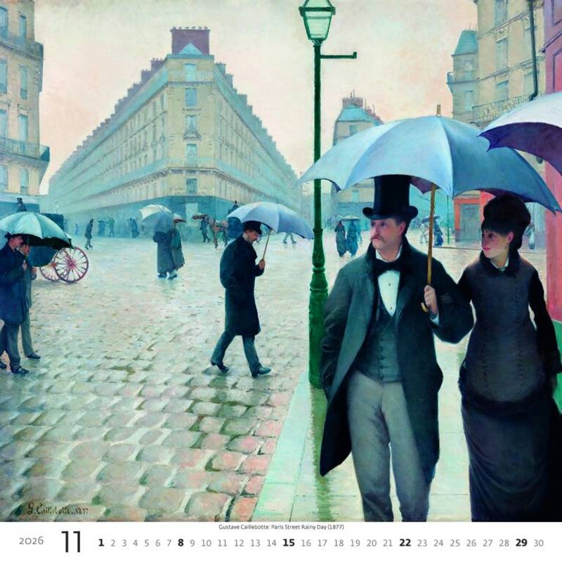 Kalendár Impressionizmus, 2026 Kalendár Impressionizmus, 2026