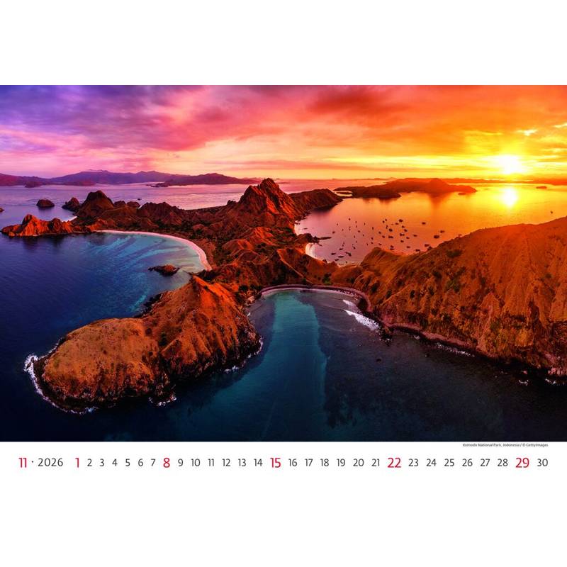 Kalendár National Parks, 2026 Kalendár National Parks, 2026