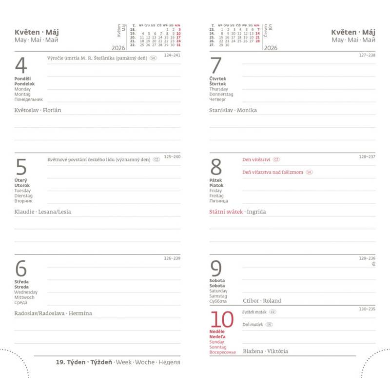 Kapesní diář Vario Lyra Blossom, 2026 Kapesní diář Vario Lyra Blossom, 2026