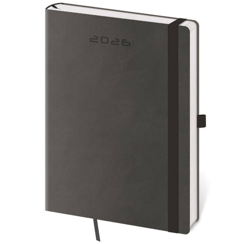Týždenný diár B6 Flexies tmavomodrý s pútkom, 2026 Týždenný diár B6 Flexies tmavomodrý s pútkom, 2026