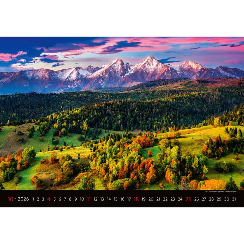 Kalendár Landscapes, 2026 Kalendár Landscapes, 2026