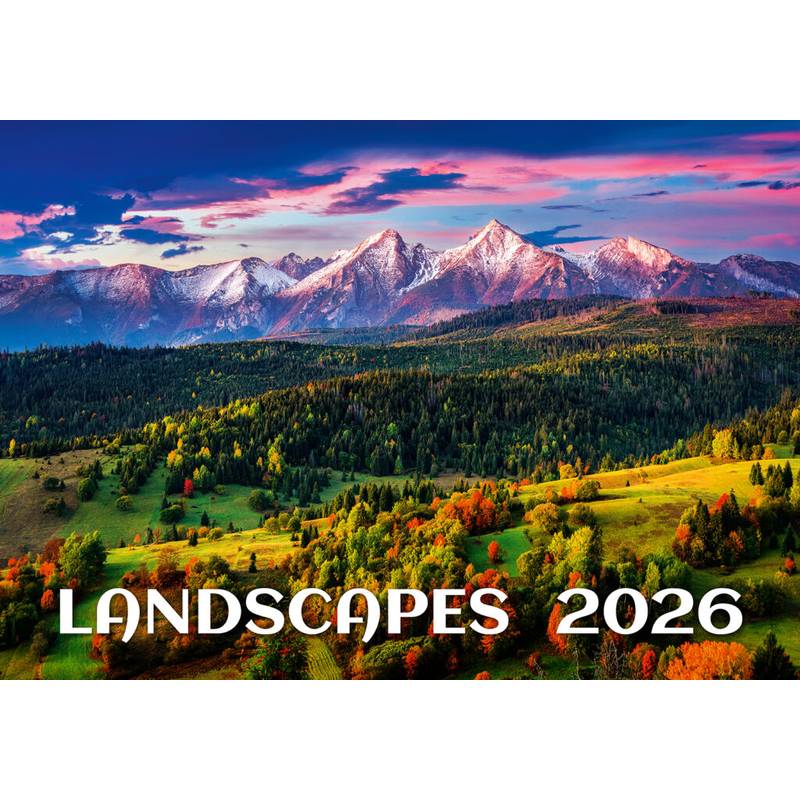 Kalendár Landscapes, 2026 Kalendár Landscapes, 2026