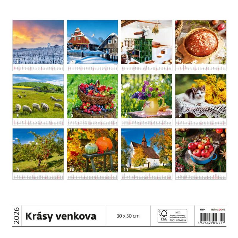 Kalendář Krásy venkova, 2026 Kalendář Krásy venkova, 2026