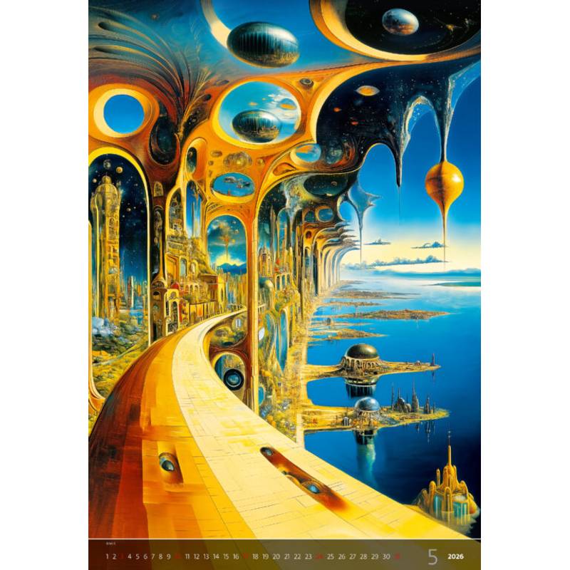 Kalendár Surreal New Worlds, 2026 Kalendár Surreal New Worlds, 2026