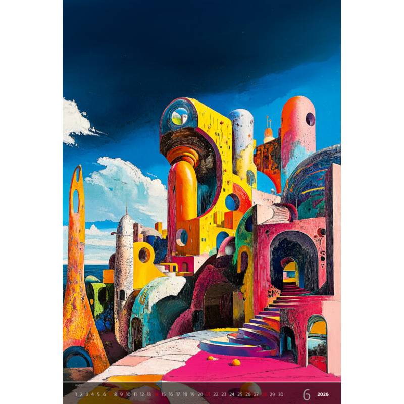 Kalendár Surreal New Worlds, 2026 Kalendár Surreal New Worlds, 2026