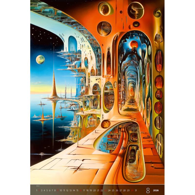 Kalendár Surreal New Worlds, 2026 Kalendár Surreal New Worlds, 2026