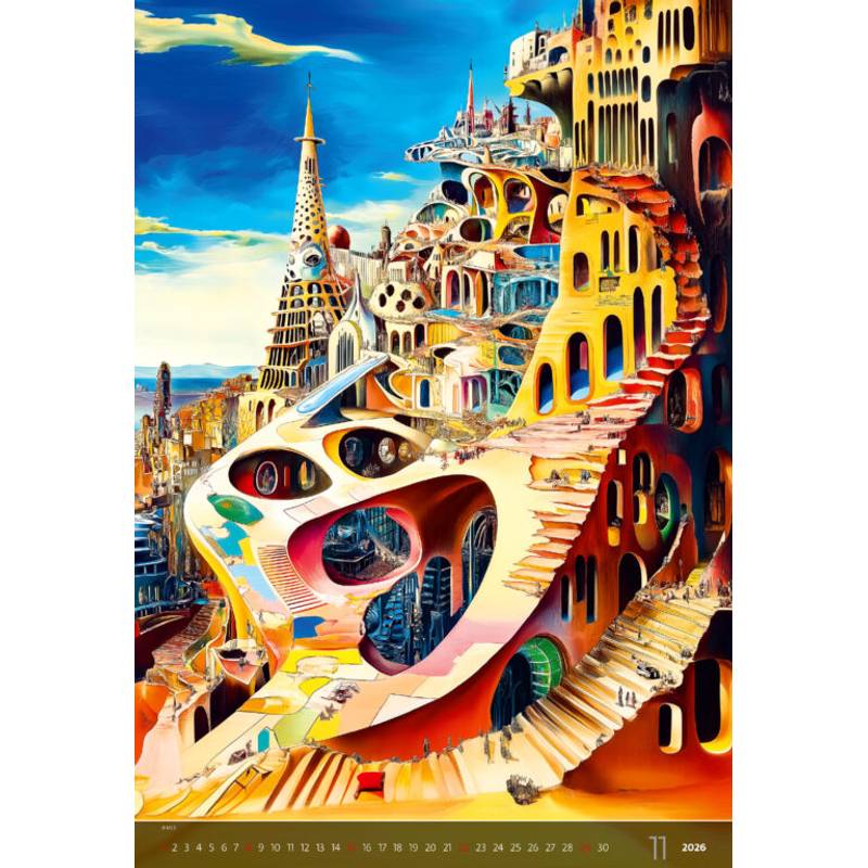 Kalendár Surreal New Worlds, 2026 Kalendár Surreal New Worlds, 2026