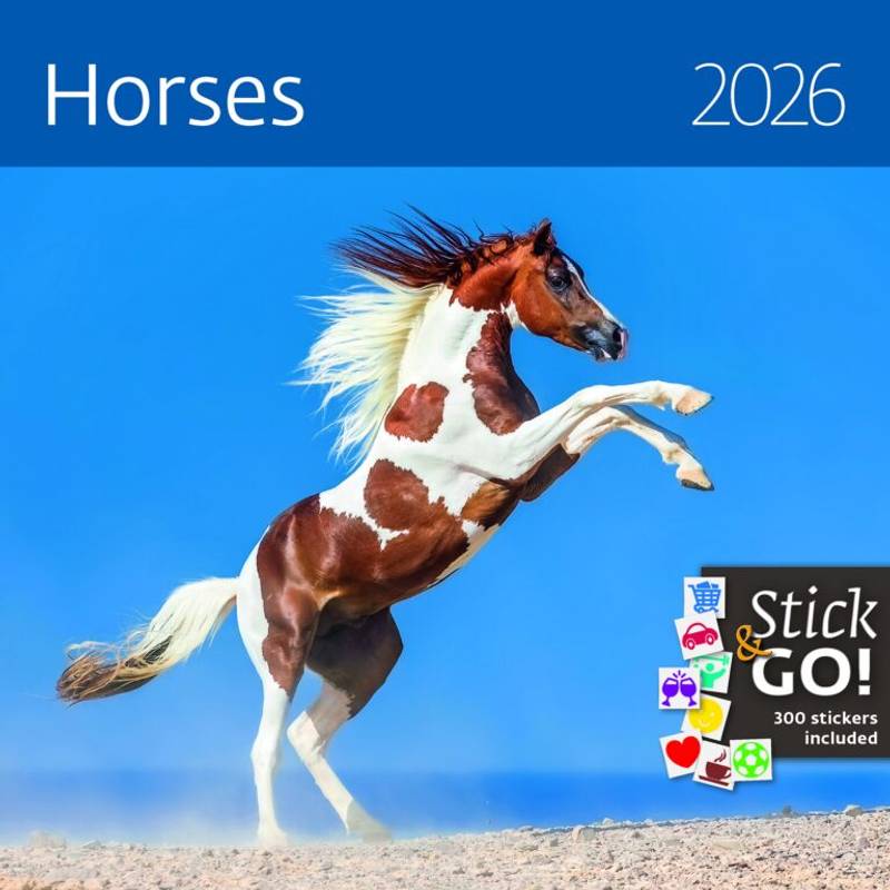 Kalendár Horses, 2026 Kalendár Horses, 2026