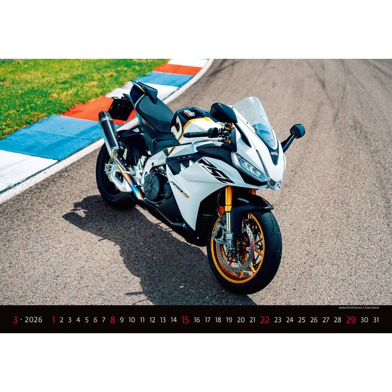 Kalendár Motorbikes, 2026 Kalendár Motorbikes, 2026