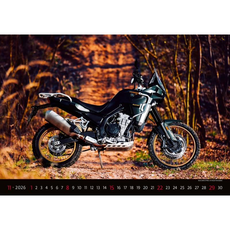 Kalendár Motorbikes, 2026 Kalendár Motorbikes, 2026
