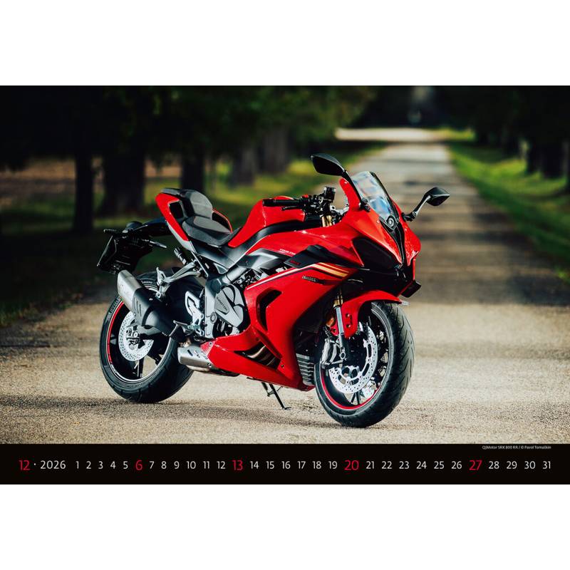 Kalendár Motorbikes, 2026 Kalendár Motorbikes, 2026