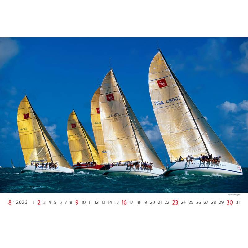 Kalendář Sailing, 2026 Kalendář Sailing, 2026