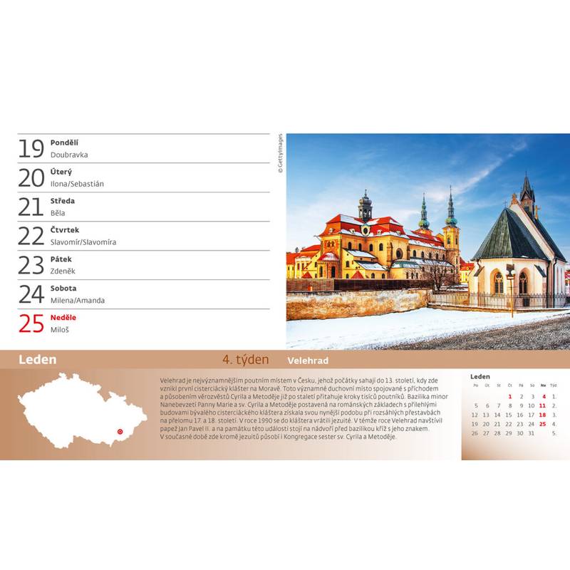 Kalendář 55 turistických nej Čech, Moravy a Slezska, 2026 Kalendář 55 turistických nej Čech, Moravy a Slezska, 2026