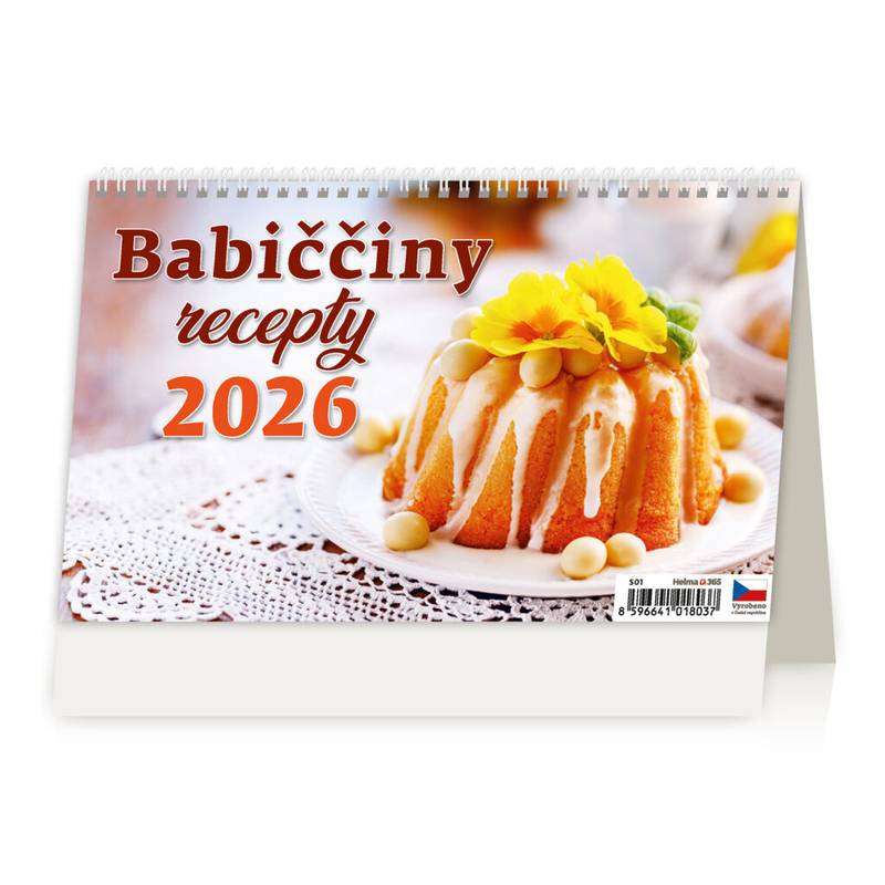 Kalendář Babiččiny recepty, 2026 Kalendář Babiččiny recepty, 2026