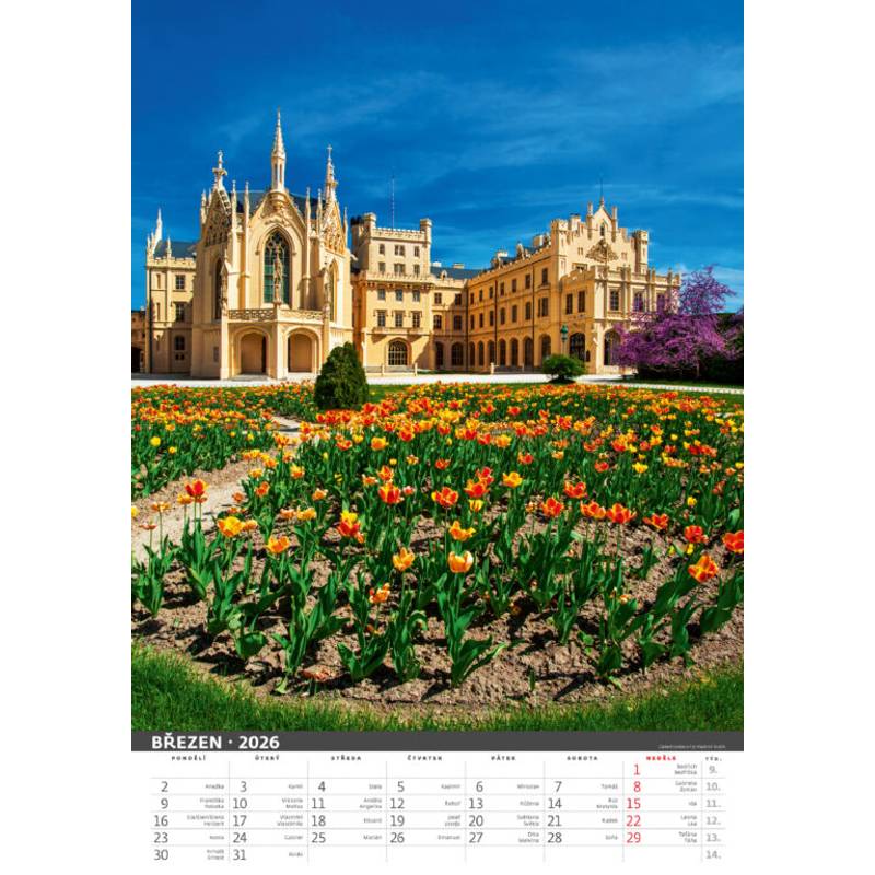 Kalendář Naše hrady a zámky, 2026 Kalendář Naše hrady a zámky, 2026