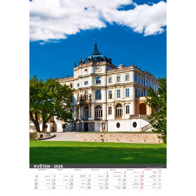 Kalendář Naše hrady a zámky, 2026 Kalendář Naše hrady a zámky, 2026