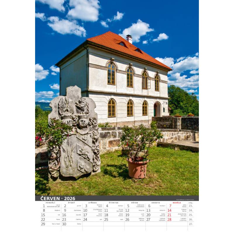 Kalendář Naše hrady a zámky, 2026 Kalendář Naše hrady a zámky, 2026