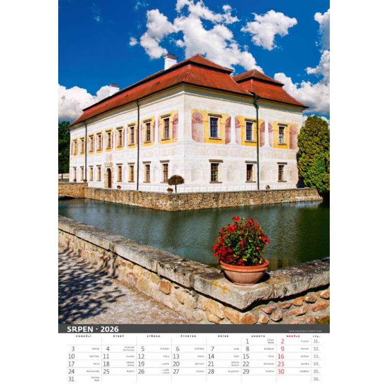 Kalendář Naše hrady a zámky, 2026 Kalendář Naše hrady a zámky, 2026