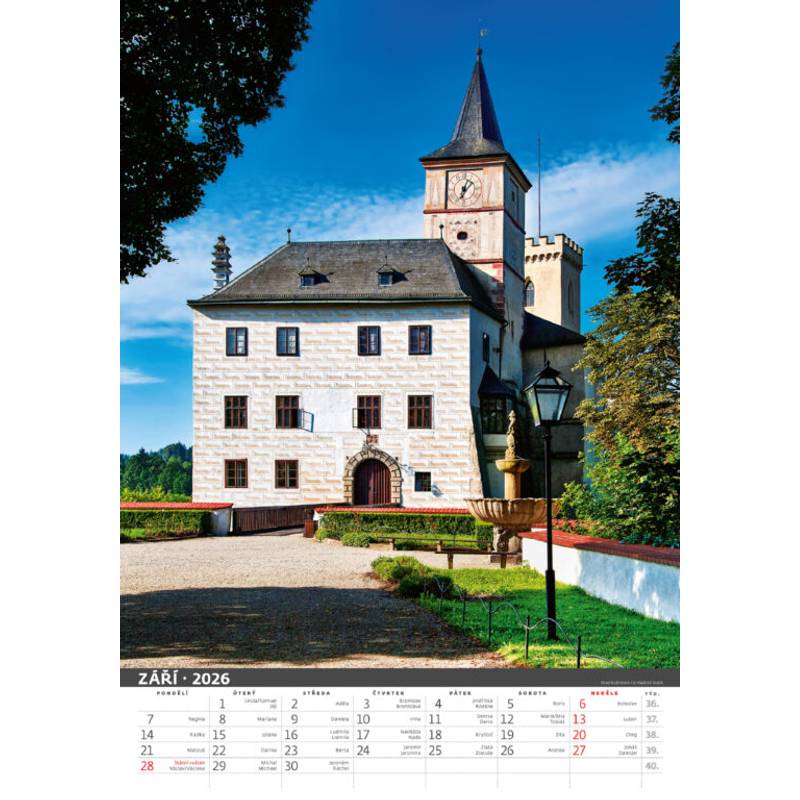 Kalendář Naše hrady a zámky, 2026 Kalendář Naše hrady a zámky, 2026