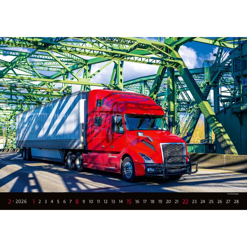 Kalendář Trucks, 2026 Kalendář Trucks, 2026