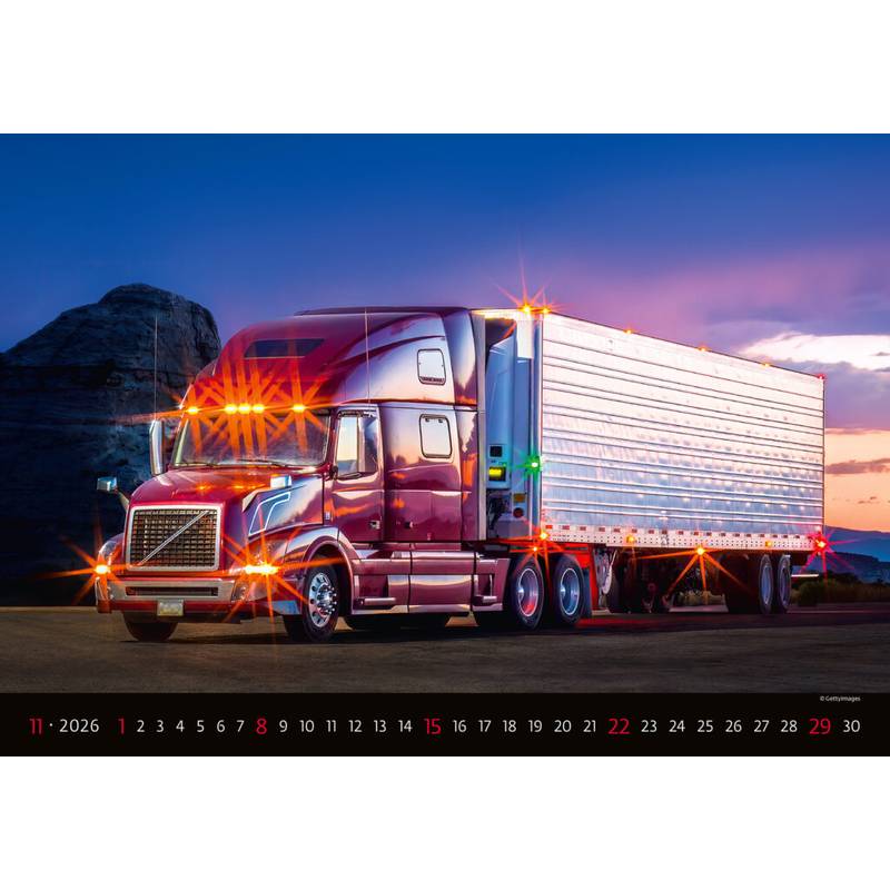 Kalendář Trucks, 2026 Kalendář Trucks, 2026