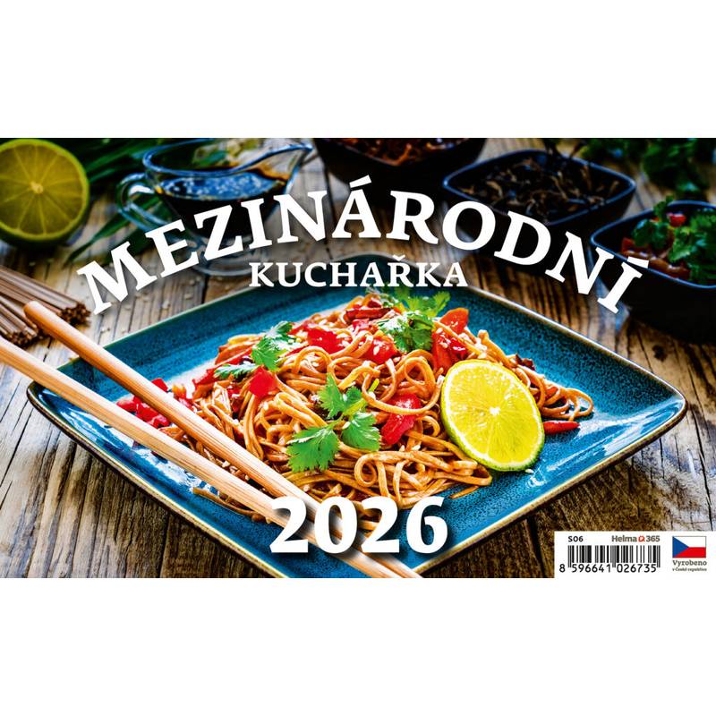 Kalendář Mezinárodní kuchařka, 2026 Kalendář Mezinárodní kuchařka, 2026