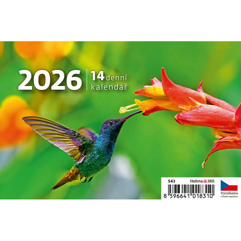 Plánovací MINI 14denní kalendář, 2026 Plánovací MINI 14denní kalendář, 2026