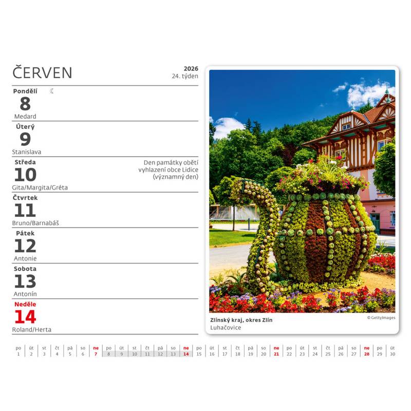 Kalendář Tipy na výlety, 2026 Kalendář Tipy na výlety, 2026