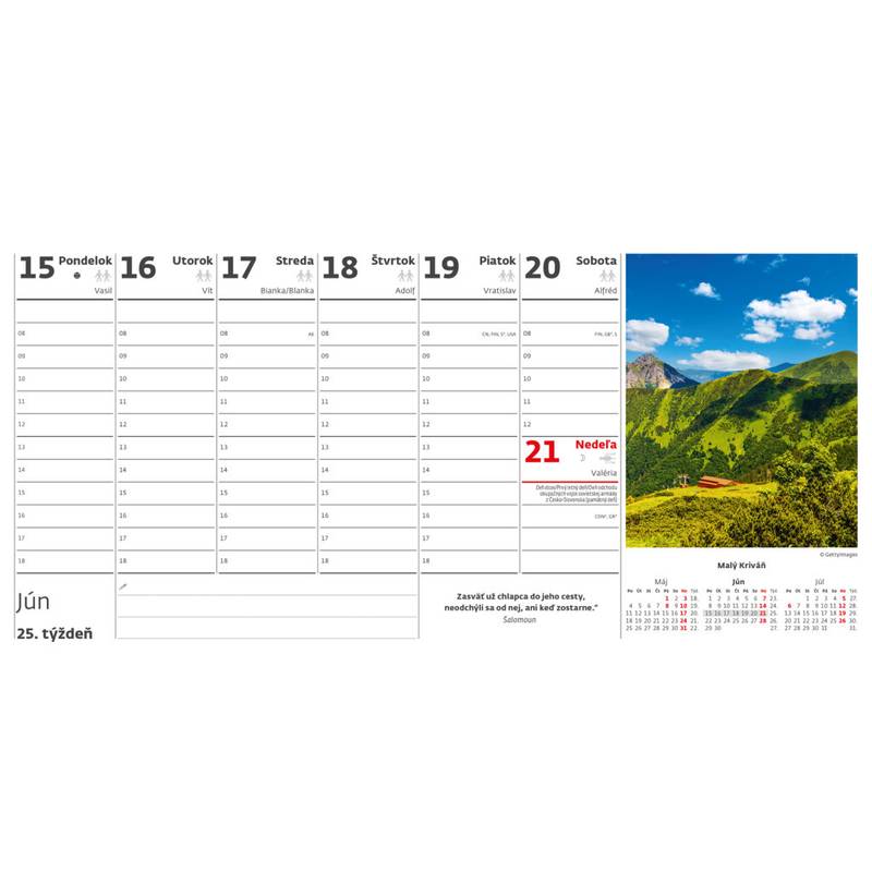 Kalendár Obrázky zo Slovenska, 2026 Kalendár Obrázky zo Slovenska, 2026