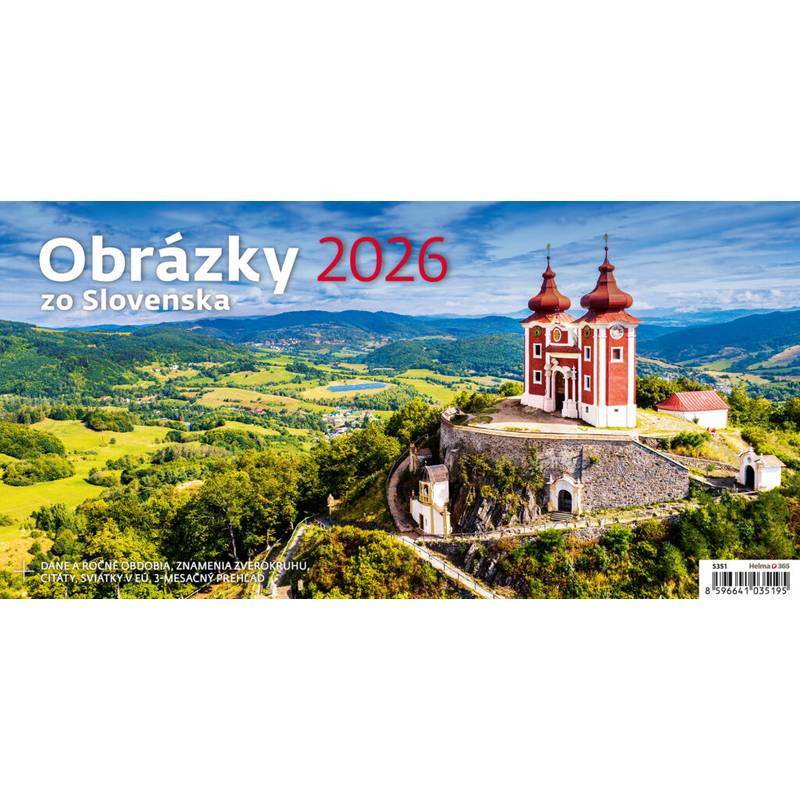 Kalendár Obrázky zo Slovenska, 2026 Kalendár Obrázky zo Slovenska, 2026