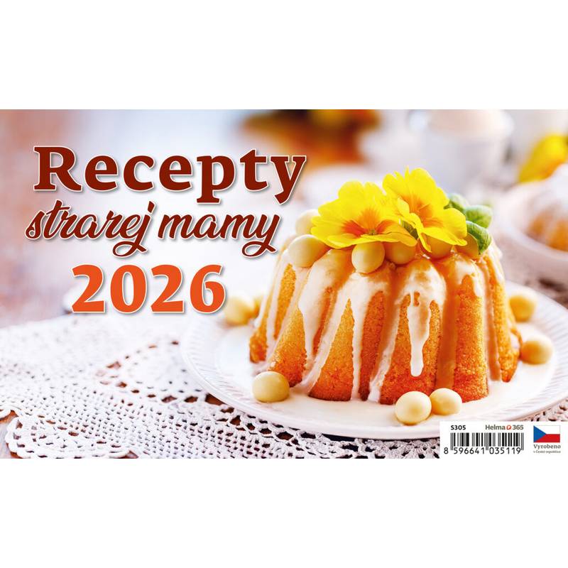 Kalendár Recepty starej mamy, 2026 Kalendár Recepty starej mamy, 2026