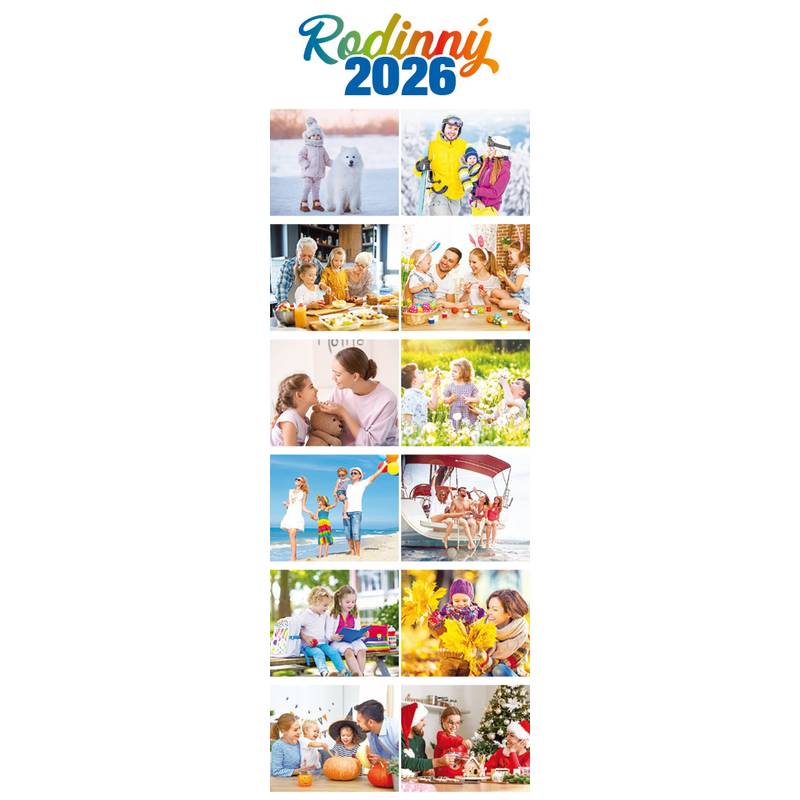 Nástenný kalendár RODINNÝ 2026 Nástenný kalendár RODINNÝ 2026