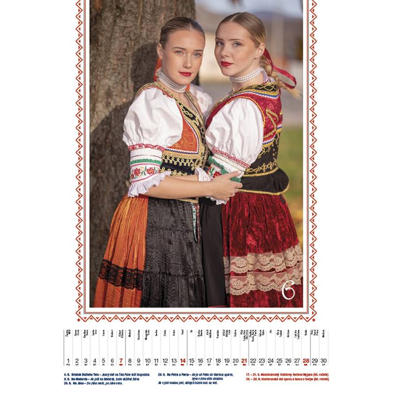 Nástenný kalendár SLOVENSKÝ FOLKLÓR 2026 Nástenný kalendár SLOVENSKÝ FOLKLÓR 2026