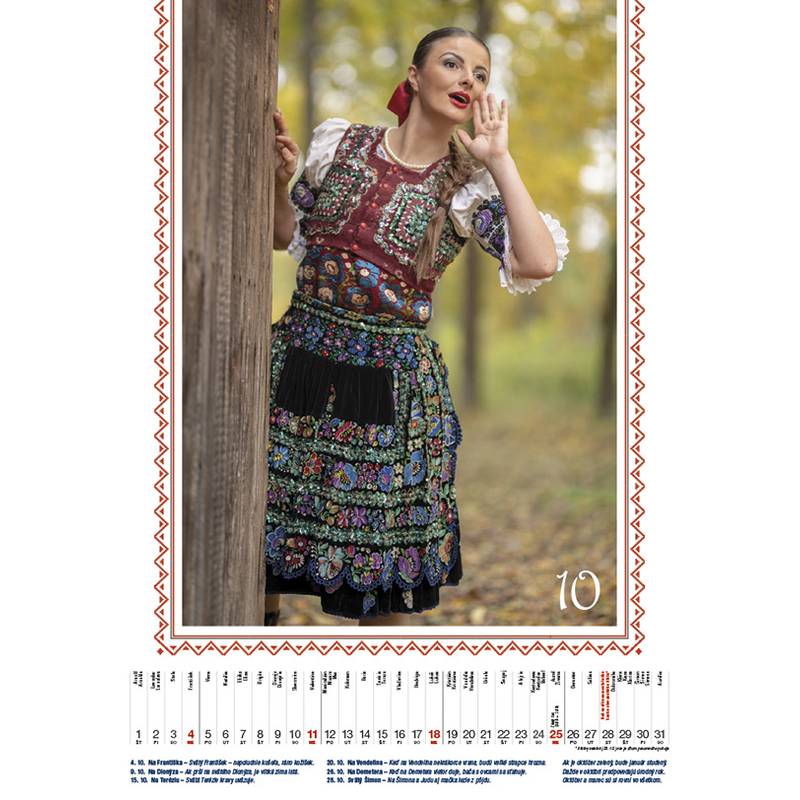 Nástenný kalendár SLOVENSKÝ FOLKLÓR 2026 Nástenný kalendár SLOVENSKÝ FOLKLÓR 2026