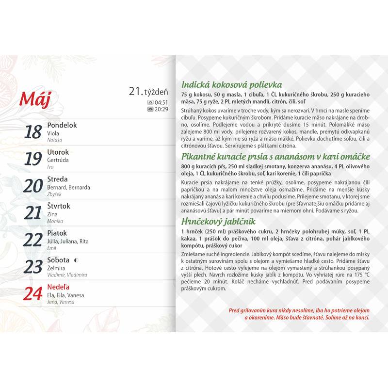 Nástenný kalendár GAZDINKA 2026 Nástenný kalendár GAZDINKA 2026