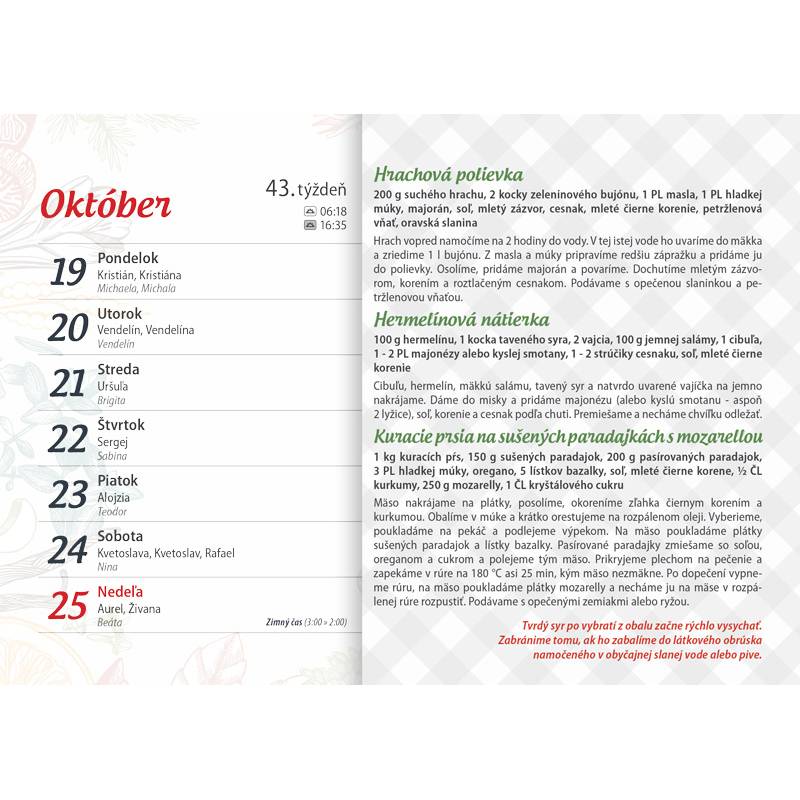 Nástenný kalendár GAZDINKA 2026 Nástenný kalendár GAZDINKA 2026