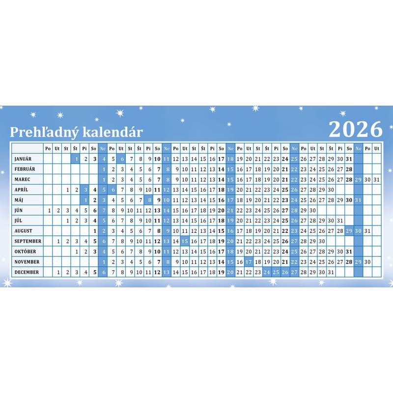 Stolový kalendár Lunárny 2026 Stolový kalendár Lunárny 2026