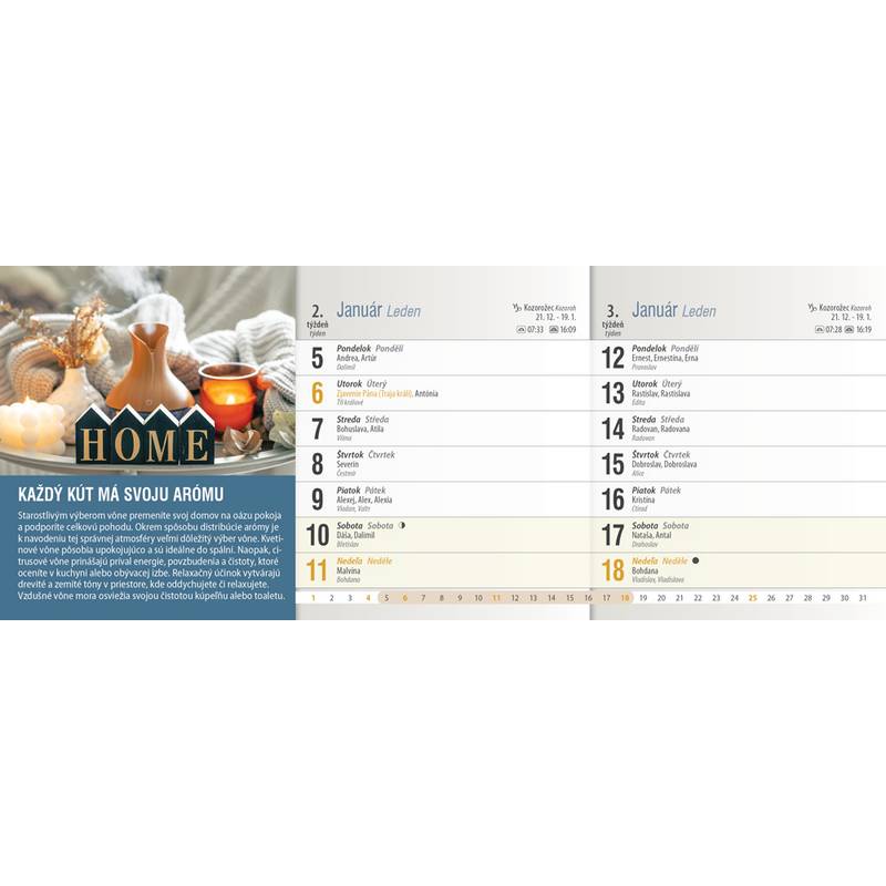 Stolový kalendár Tipy a triky 2026 Stolový kalendár Tipy a triky 2026