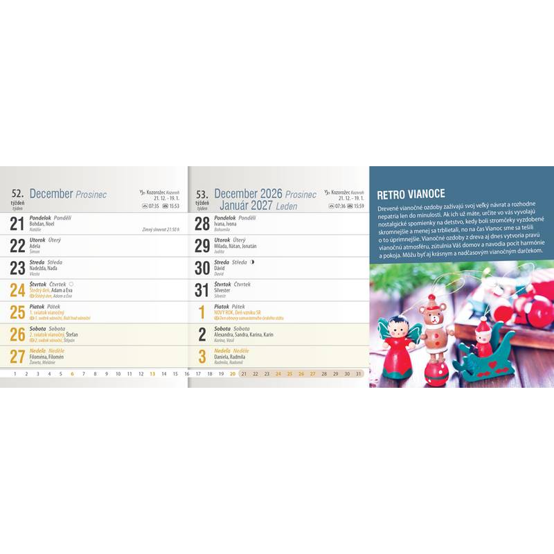 Stolový kalendár Tipy a triky 2026 Stolový kalendár Tipy a triky 2026