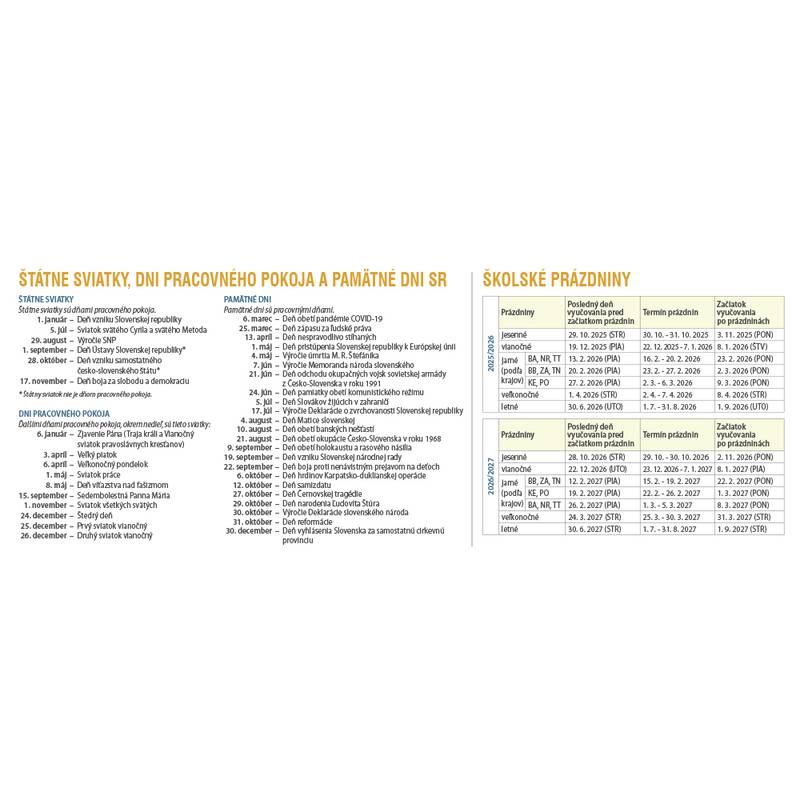 Stolový kalendár Tipy a triky 2026 Stolový kalendár Tipy a triky 2026