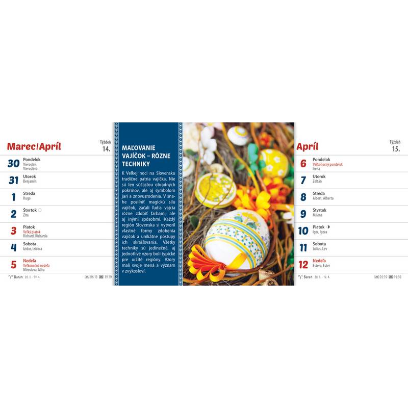 Stolový kalendár Zvyky a tradície 2026 Stolový kalendár Zvyky a tradície 2026