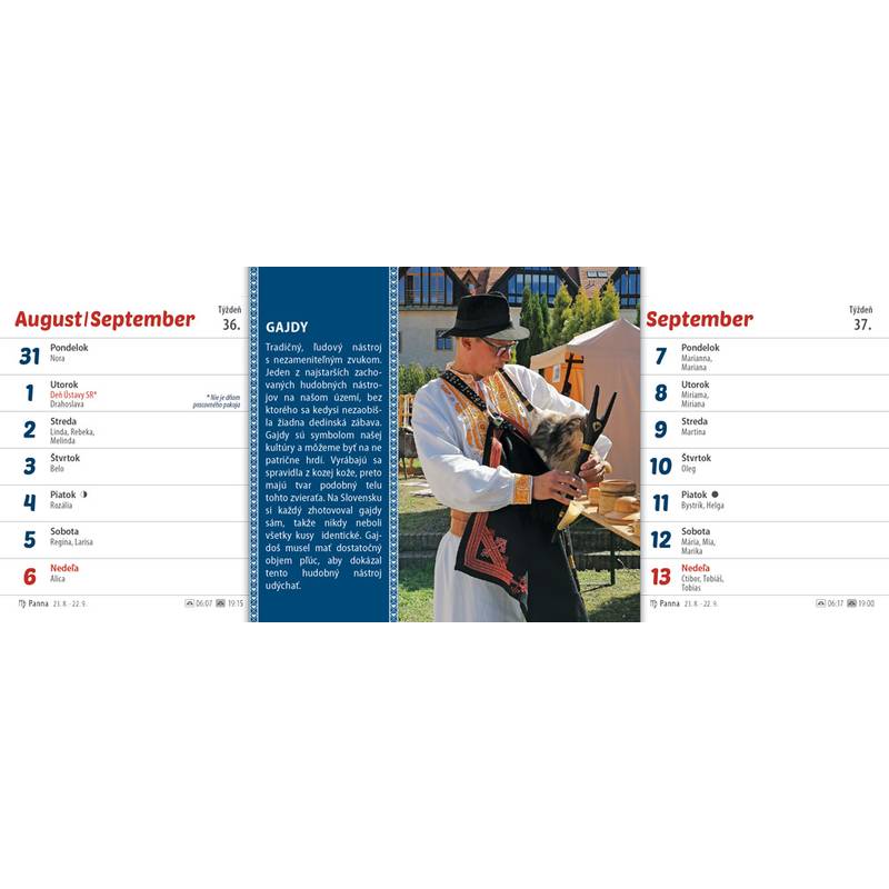 Stolový kalendár Zvyky a tradície 2026 Stolový kalendár Zvyky a tradície 2026