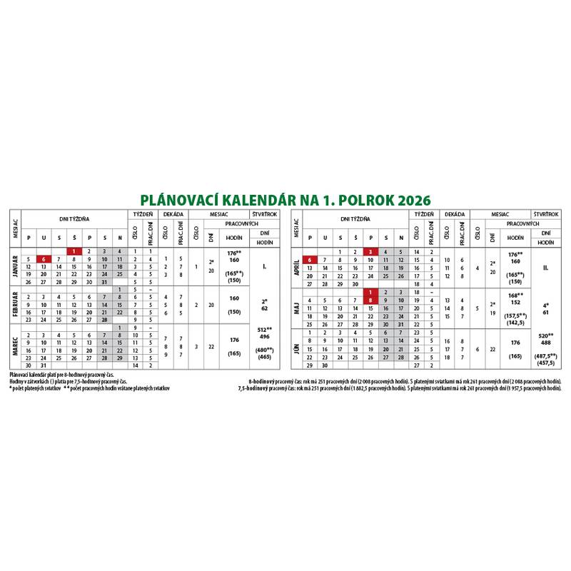 Stolový kalendár Poľovník 2026 Stolový kalendár Poľovník 2026