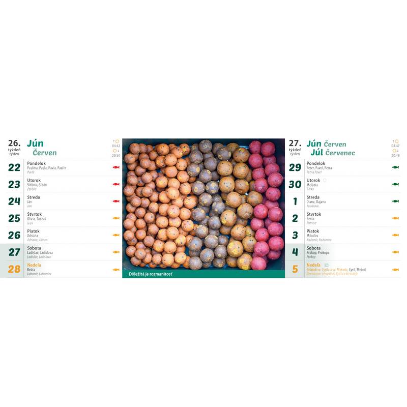 Stolový kalendár Rybársky 2026 Stolový kalendár Rybársky 2026