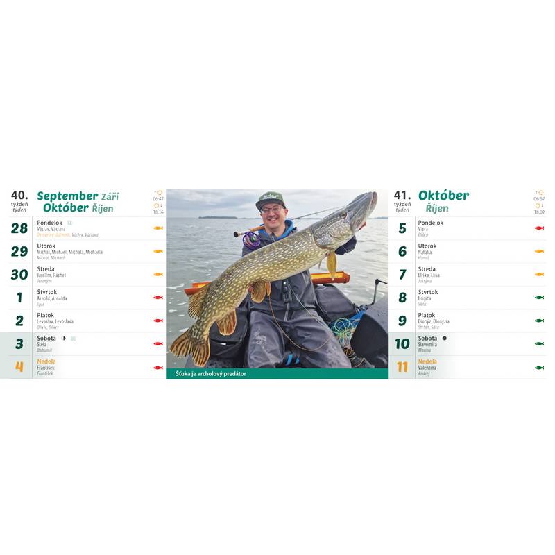 Stolový kalendár Rybársky 2026 Stolový kalendár Rybársky 2026