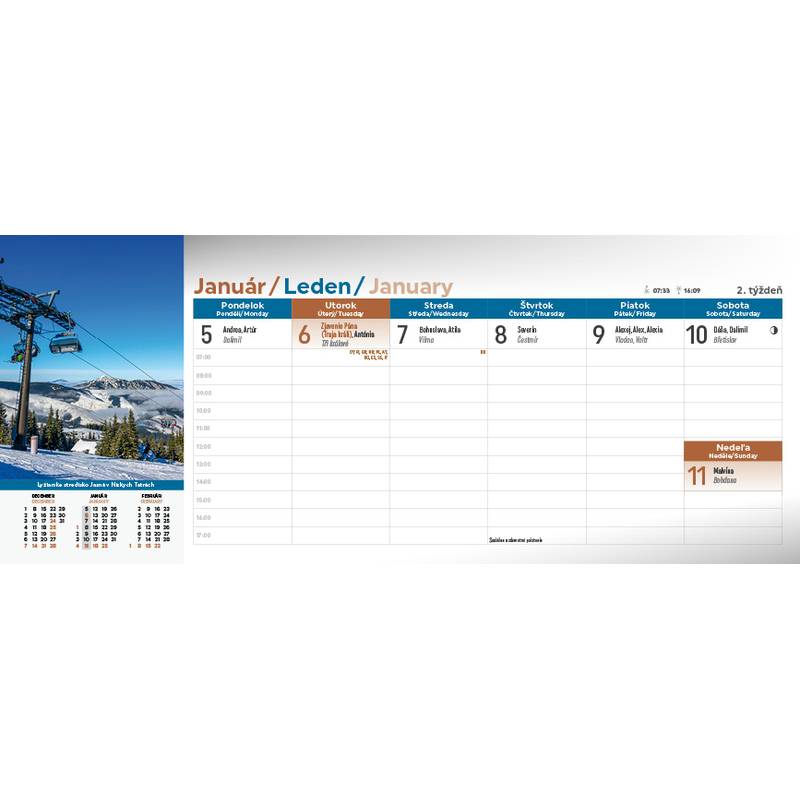 Stolový kalendár Slovensko 2026 Stolový kalendár Slovensko 2026