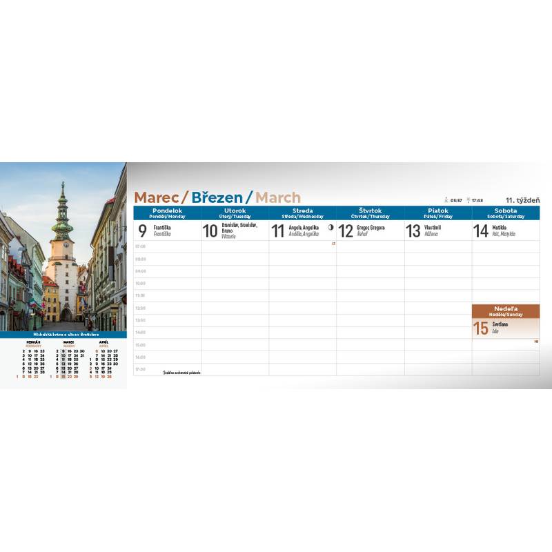 Stolový kalendár Slovensko 2026 Stolový kalendár Slovensko 2026