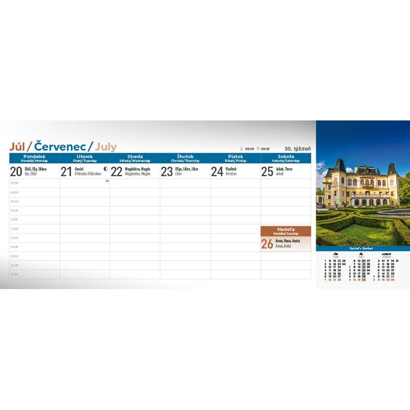 Stolový kalendár Slovensko 2026 Stolový kalendár Slovensko 2026